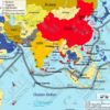 Carte des espaces maritimes indo-pacifiques