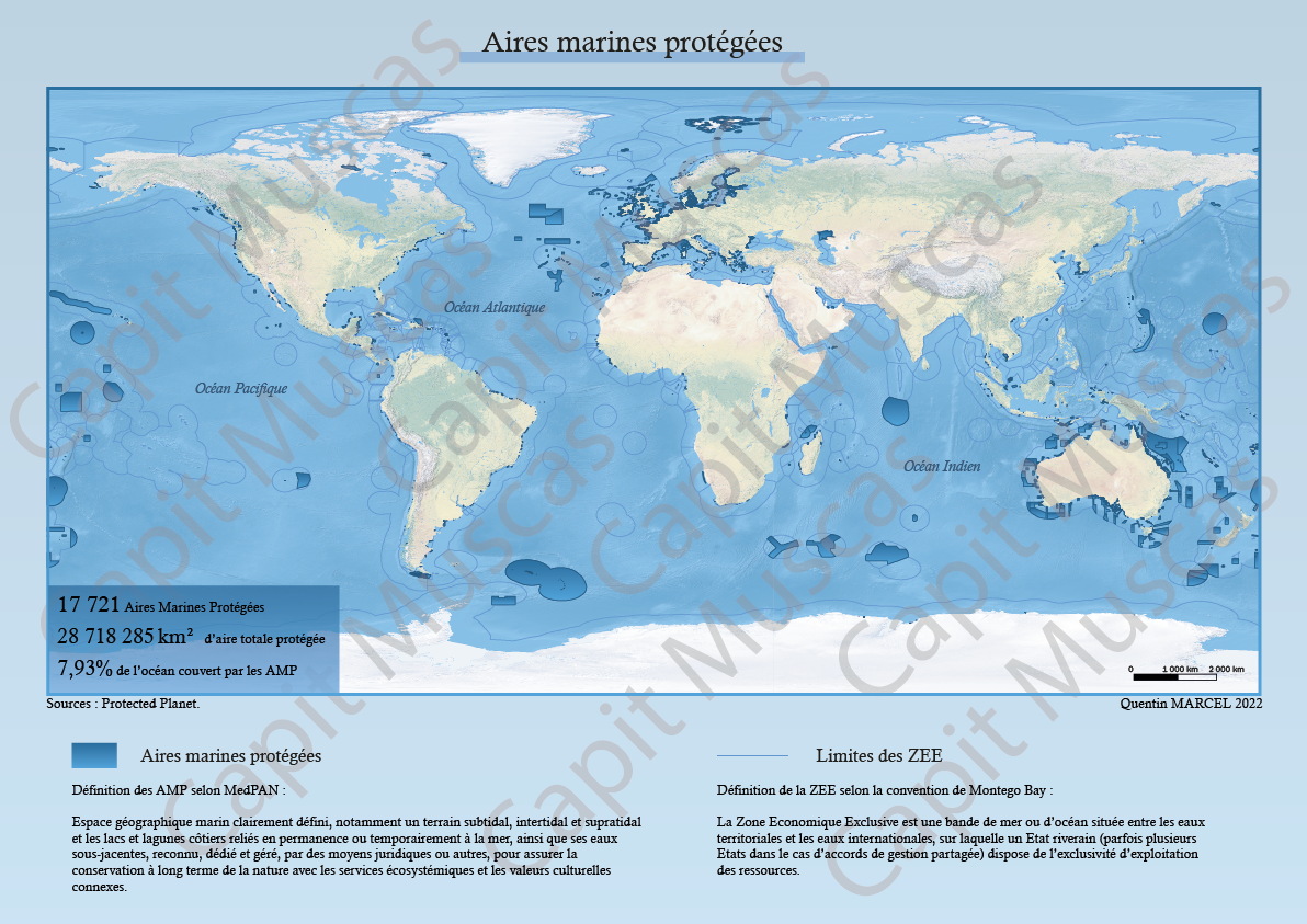 Cartes des Aires Marines Protégées