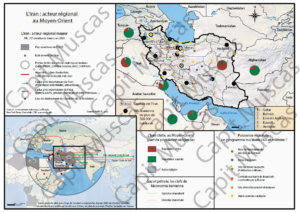Carte : L'Iran : acteur régional au Moyen-Orient
