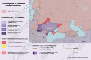 Carte Chronologie de la formation de l'Etat ukrainien